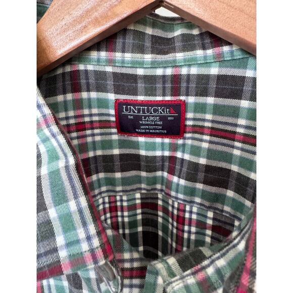 UNTUCKit Mens Button Down Plaid Shirt - Picture 2 of 3